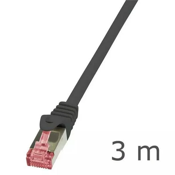 Cabo Cat6 S/Ftp Awg27 Pimf 3,00m Schw.