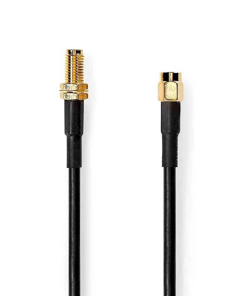 Cabo de Antena  Sma Masculino  Sma Femea  Chapado En Oro  50 Ohm  Doble Blindado  10.0 M  R