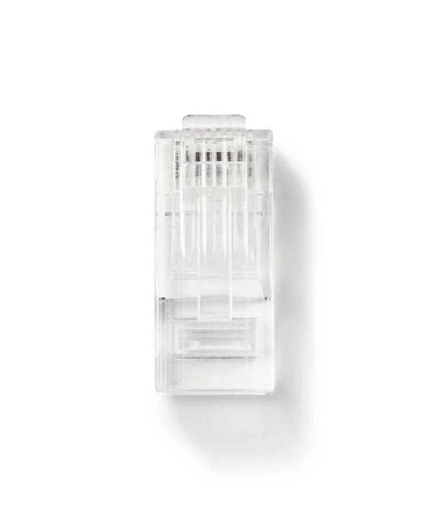 Conector Rj45  Rj45 Pass Through  Utp Sólido Cat5.