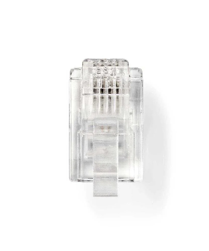 Conector de Telecomunicações : Rj11 : Reto : Banhado a Ouro : Pvc : Pvc : Tr