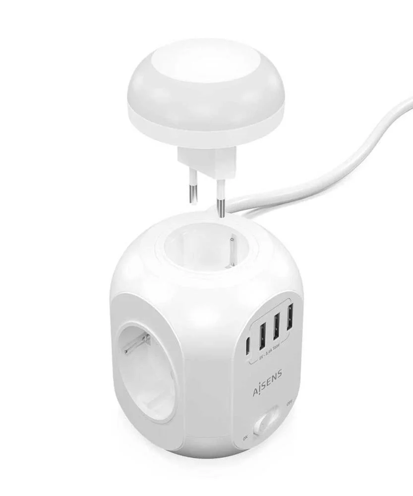 Aisens Asps-3a1cl01-W Extensão Elétrica 1,8 M 4 T.