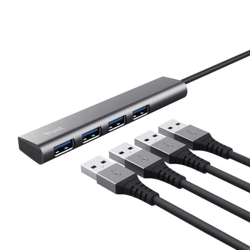 Hub Usb Tipo-C Trust Halyx/ 4xusb