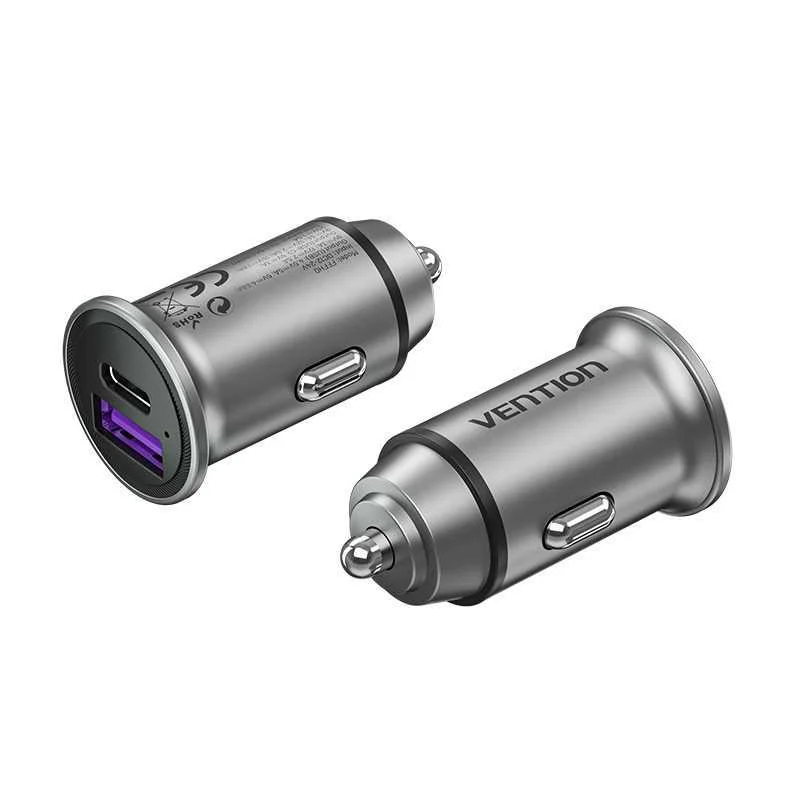 Cargador de Coche Vention Ffbh0/ 1xusb-Tipo C/ 1x.