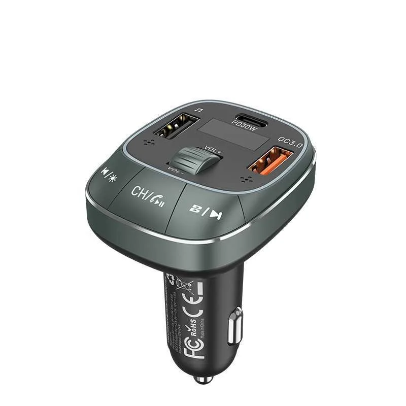 Transmisor Fm/ Mp3/ Bluetooth Vention Fflb0/ 1xus.