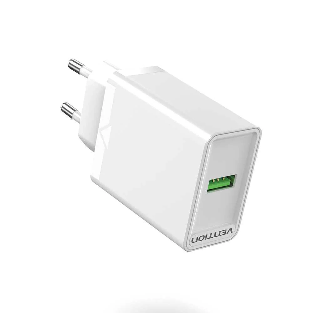 Cargador de Pared Vention Fabw0-Eu/ 1xusb/ 18w
