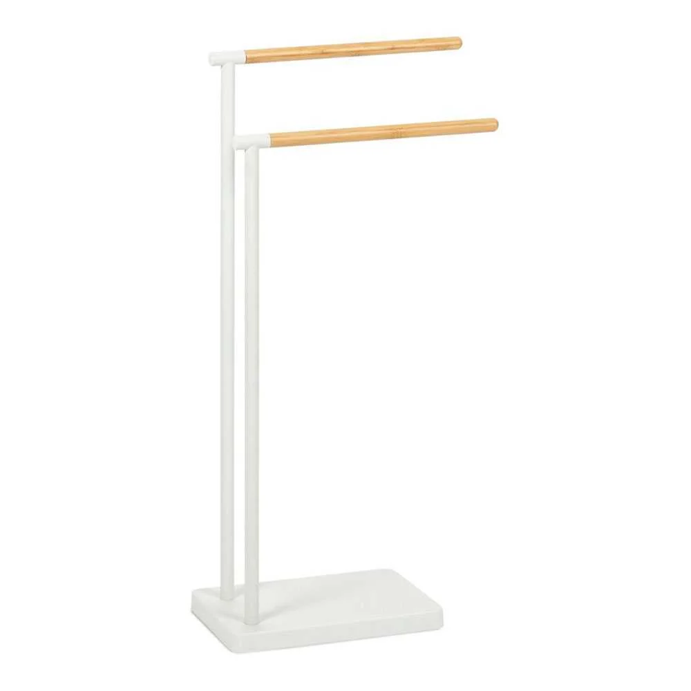Toalheiro de Pé Branco Metal 30x20x78cm Ba72128 A.