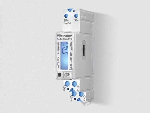 Medidor de Energia Monofásico Bidirecional Certificado Pela Mid 5(40) a com Saída de Impulsos S0