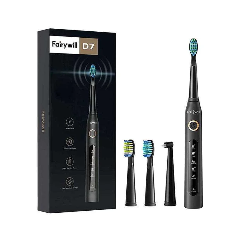 Escova de dentes sónica Fairywill Fw-507 Preto