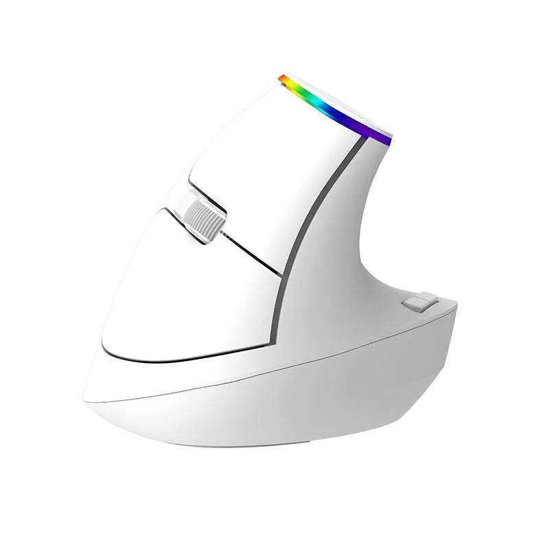 Bezdrátová Vertikální My Delux M618c 2,4g 1600dpi RGB (Bílá)