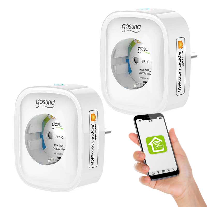 Tomada Inteligente Wifi Gosund Sp1-H (2 Unidades)(Homekit)