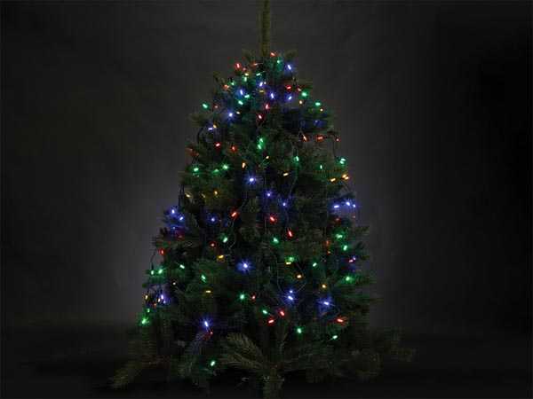 Atria LED - para Árvore Até 18 M - 220 Lampadas Multicoloridas - Fio Verde - 24 V