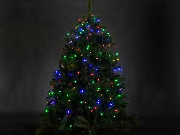 Atria LED - para Árvore Até 2.4 M - 330 Lâmpadas Multicoloridas - Fio Verde - 24 V