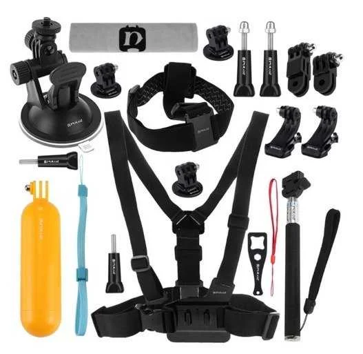 Acessórios Puluz Ultimate Combo Kits para câmaras.