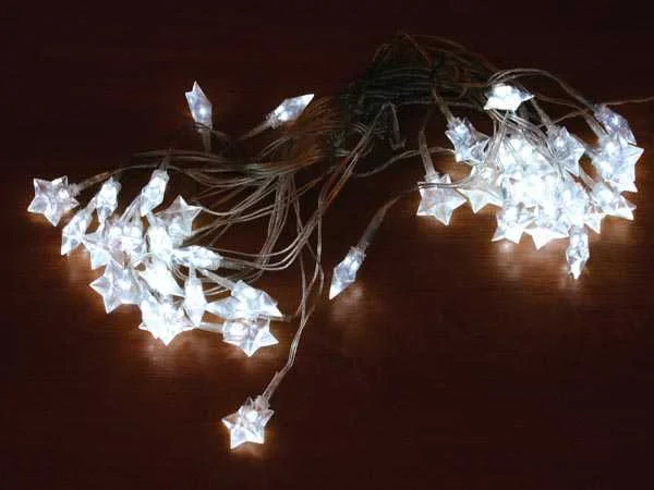 Novastarlight LED - 10 M - 40 Estrelas Brancas - Fio Transparente - 24 V