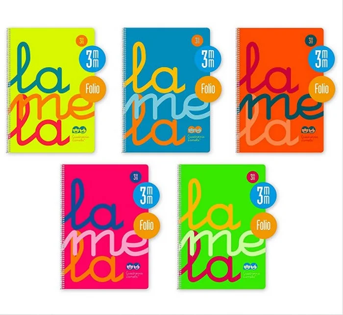 Cuaderno Folio Plastic Rayado 3 Mm 80 Hojas 90 Gr.