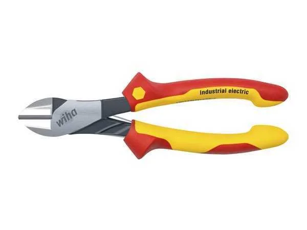 Wiha Industrial Electric Heavy-Duty Diagonal Cutters With Dynamicjoint&reg; With Opening Spring (40922) 