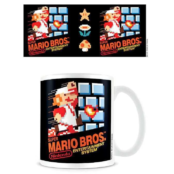 Taza Portada Nes Super Mario Nintendo