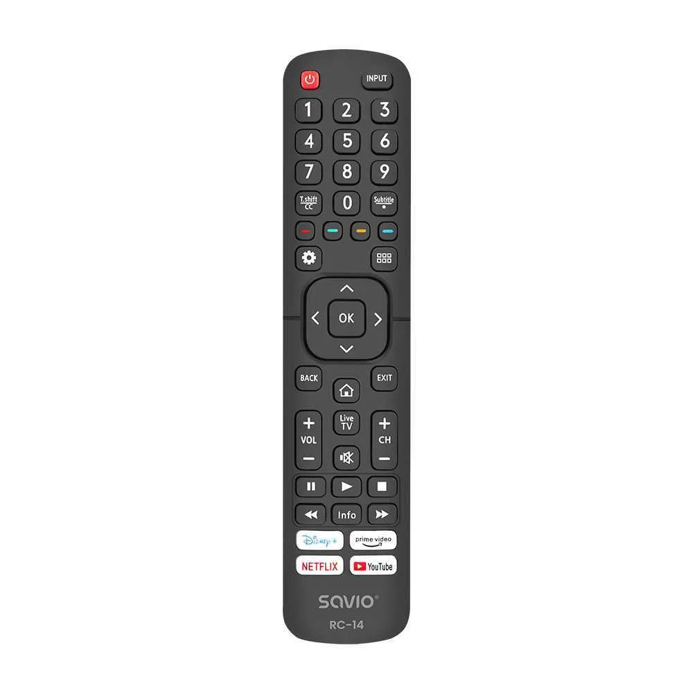 Savio Rc-14 Universal Remote Control/Replacement For Hisense  Smart Tv