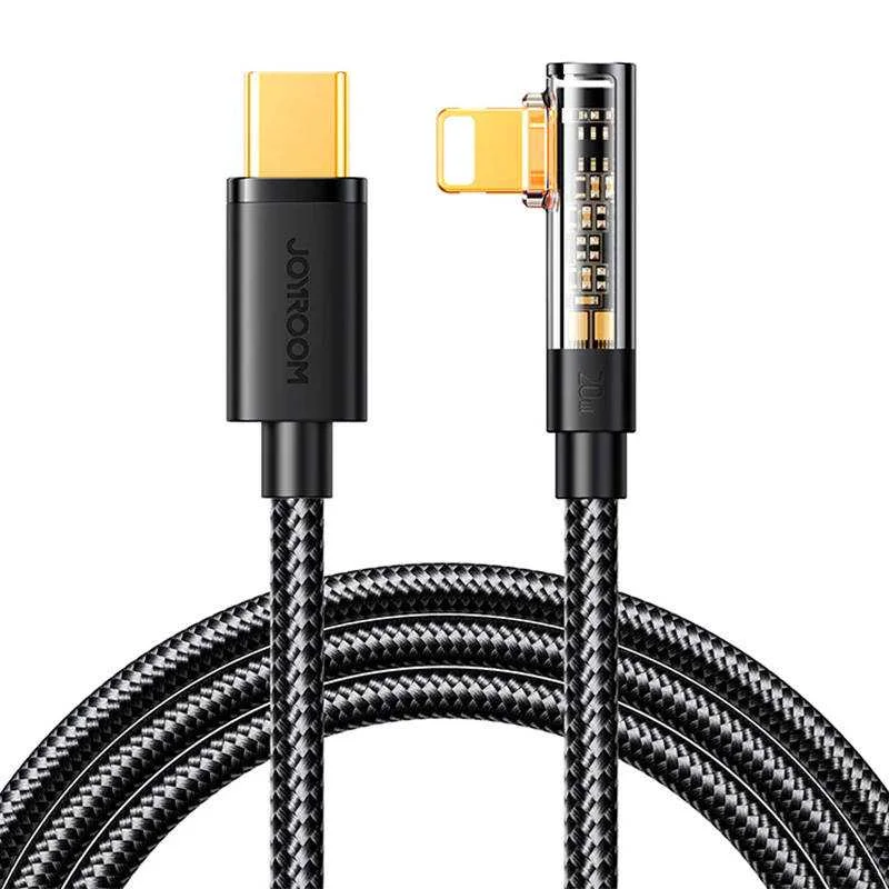 Cabo Usb-C para Lightning Joyroom S-Cl020a6 1,2 M, 20 W, Cat Preto