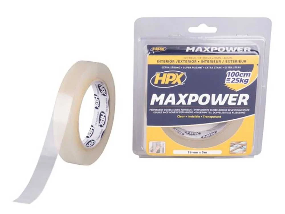 Fita de Montagem Transparente Max Power - 19mm X .