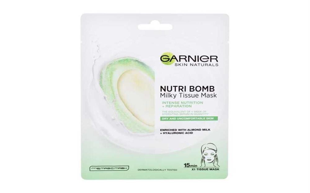 Máscara Facial Skin Naturals Nutri Bomb Leite de Amêndoa + Ácido Hialurónico 1 Unid.