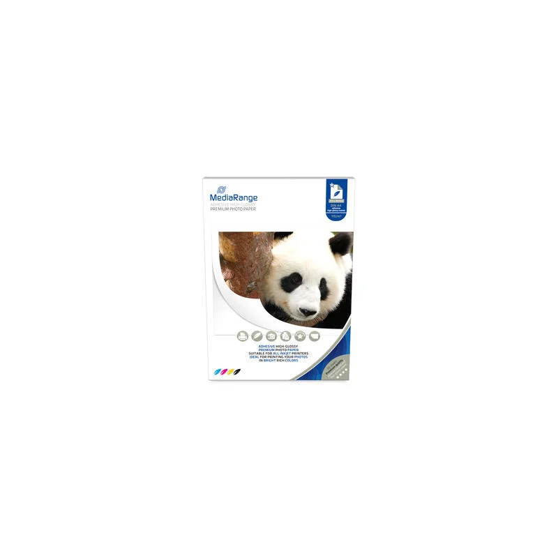 Mediarange Kleb Fotopapier Hochglän. 210x297mm 115g 50 Blatt