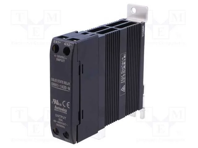 Relé: Semicondutores, Ucoma: 4÷30vdc, 20a, 48÷480vac, -30÷80c