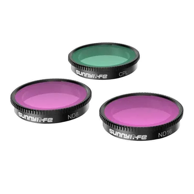 Conjunto de 3 Filtros Cpl+Nd8+Nd16 Sunnylife para Insta360 Go 3/2