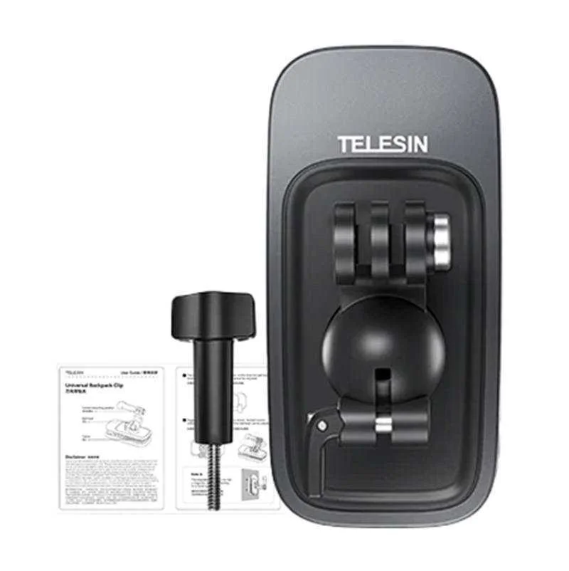 Conjunto de Suporte de Câmara Desportiva Telesin com Alça de Mochila (Gp-Jfm-009)