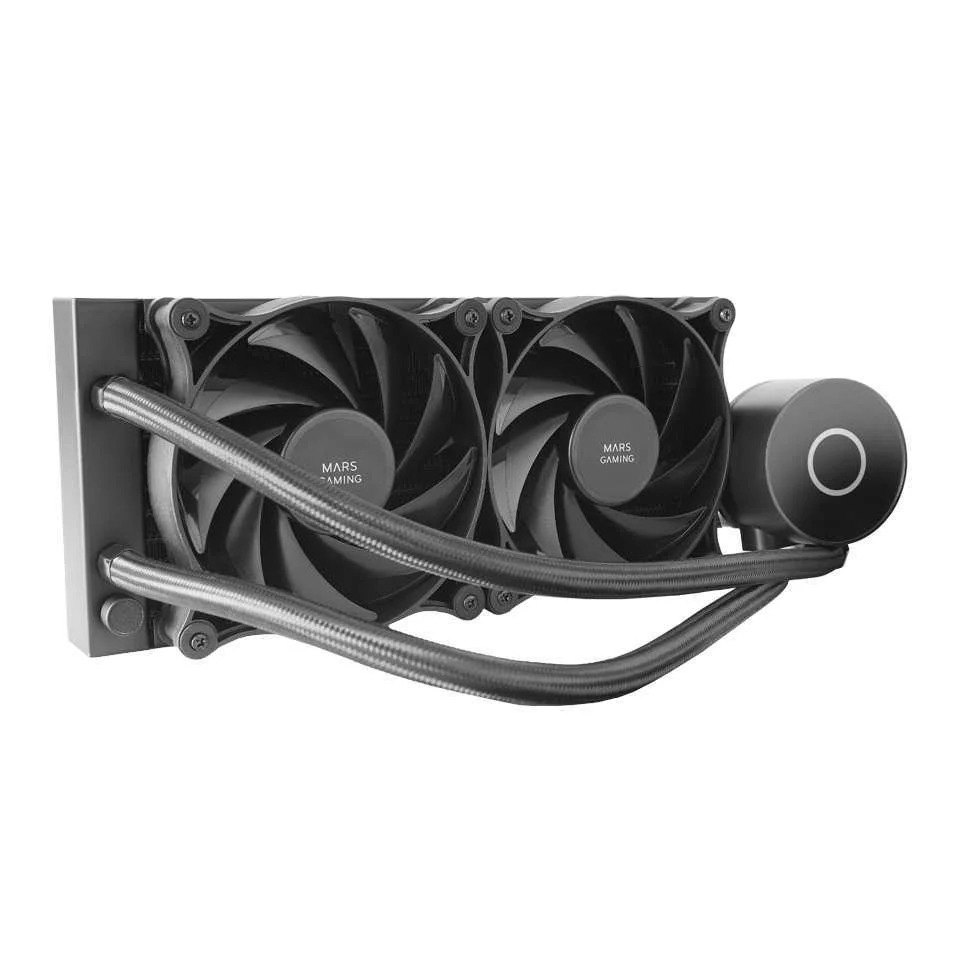 Water Cooler Mars Gaming Ml-Pro240 Aio, 2x Ultra-Silent Fans, 450w Tdp