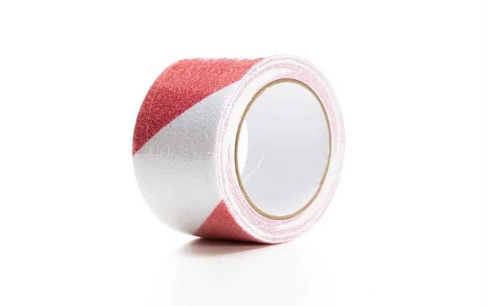 Fita Antiderrapante 5cm X 5m - Vermelho/Branco