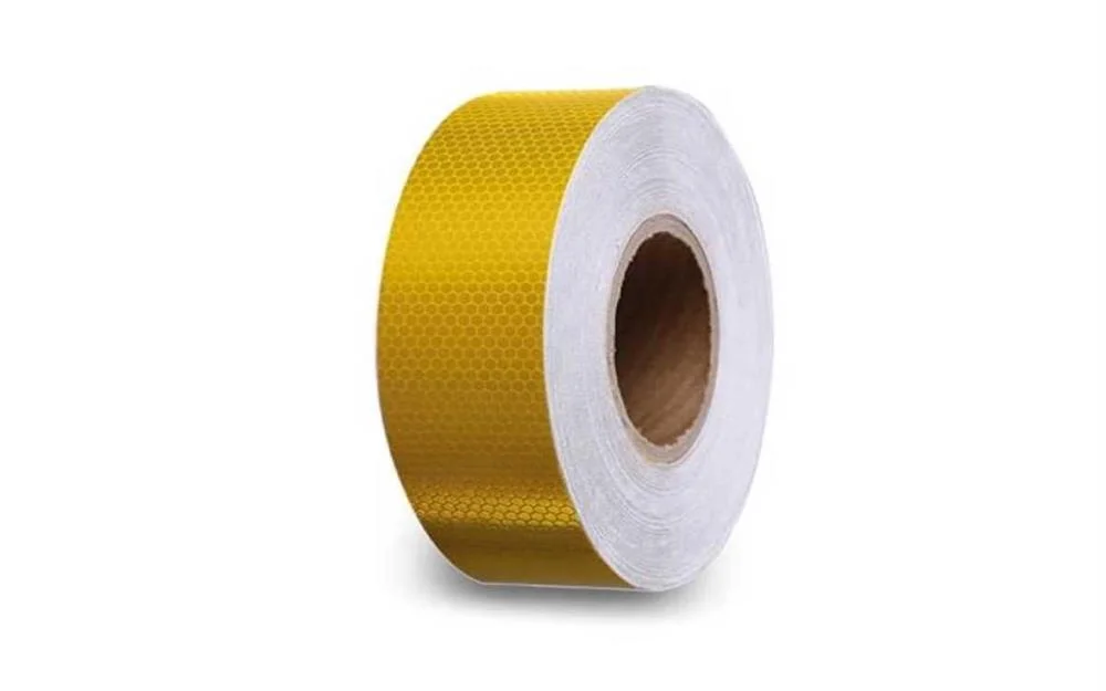 Fita Reflectora em Favo de Mel 5cm X 5m - Amarelo