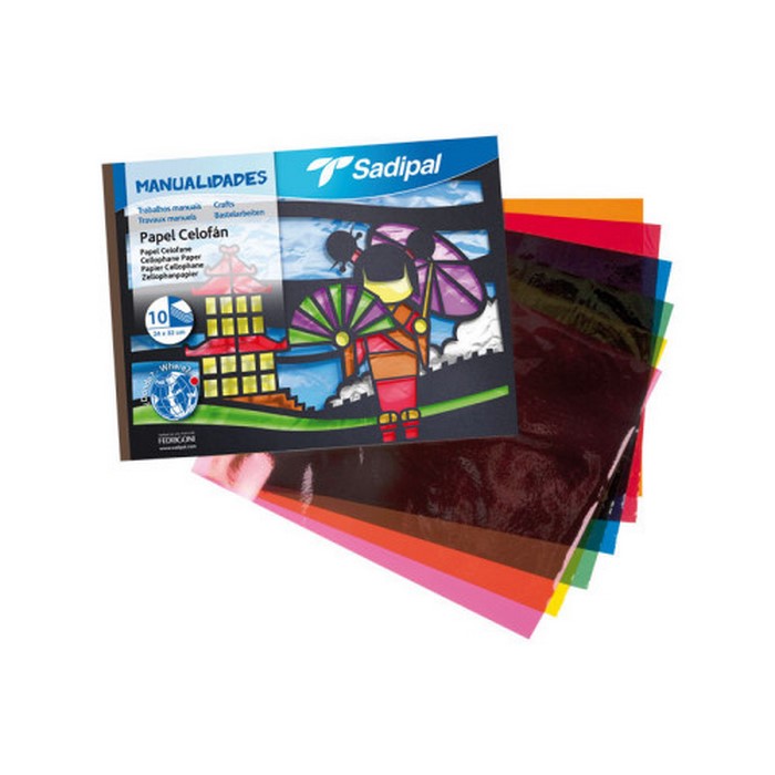 Bloc 10 Hojas Manualidades Papel Transparente Celofan Fabriano S0400006