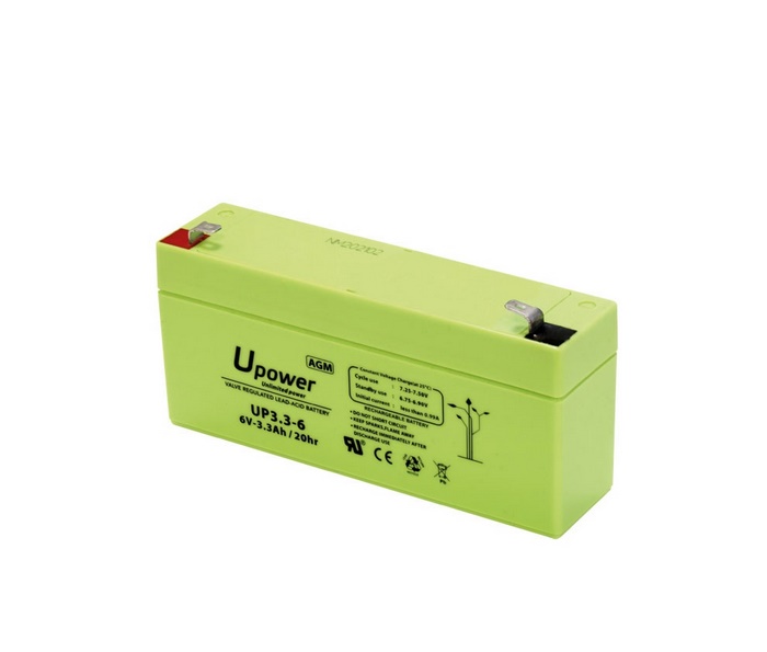 Batería Plomo 6,0v/3,3ah (134,0x60,7x34,3mm)