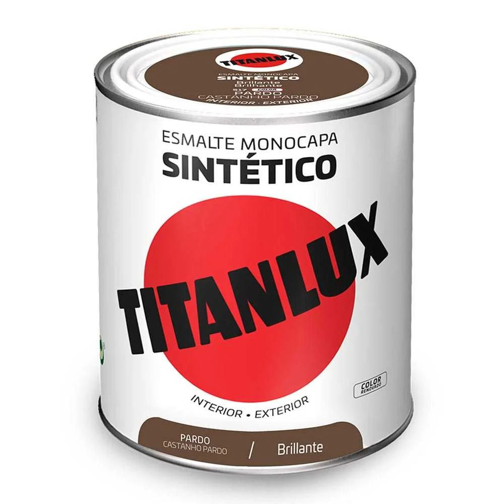 Esmalte Sintético Monocamada Brilhante Pardo 750m.