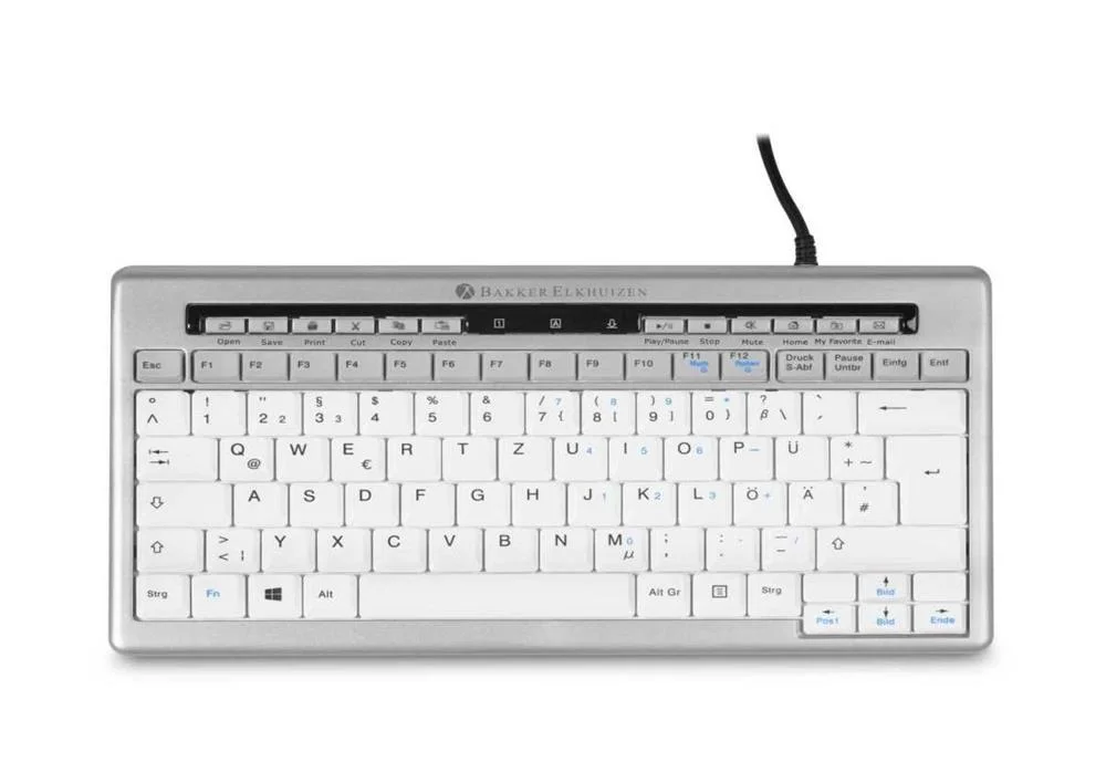 Bakkerelkhuizen S-Board 840 Design Tastatur Si/Sw de Layout Retail