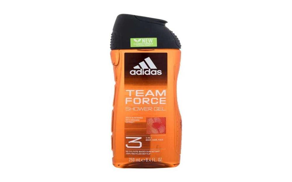Gel de Duche Team Force Gel de Duche 3-Em-1 250ml