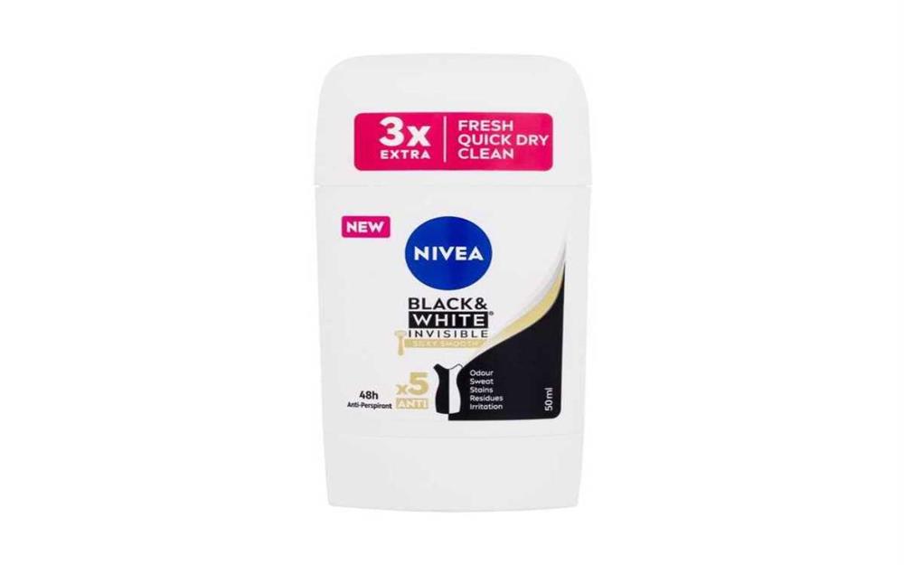 Antiperspirant Black & White Invisible Silky Smooth 50ml