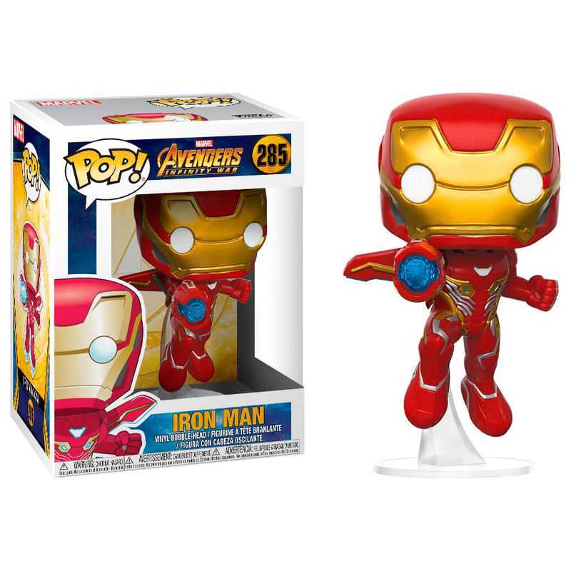 Figura Pop Marvel Vingadores Guerra Infinita Homem de Ferro com Asas