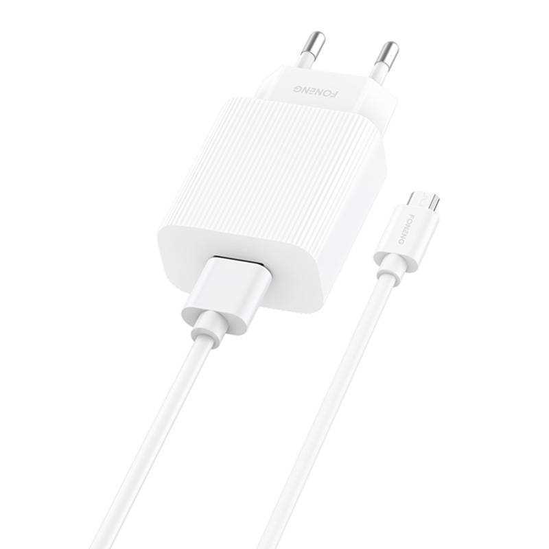 Rychlonabíjecka Foneng 1x Usb Eu46 Qc 3.0+ Kabel Usb Typu C