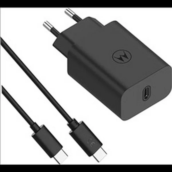 Carregador Motorola Turbopower 30w Usb-C C/ Cabo C-C de 1m Preto