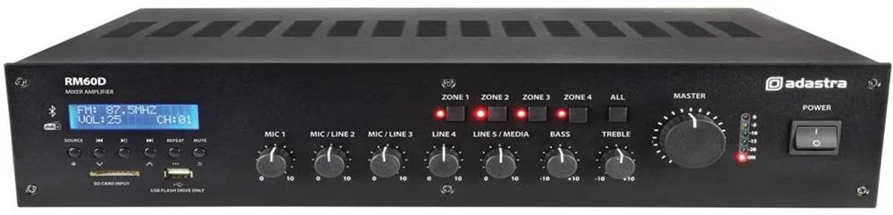 Rm60d Mixer-Amp 100v Bt/Dab+