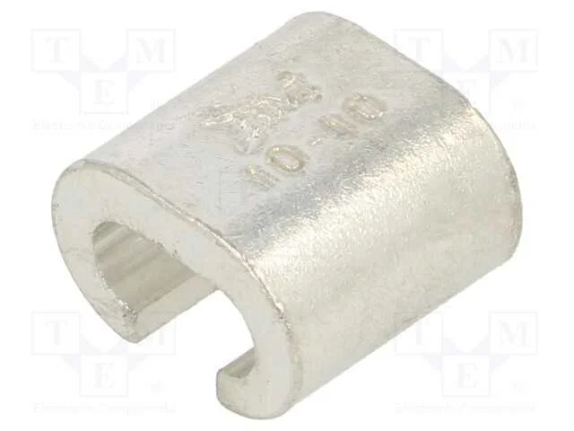 Cobre, 10mm2, estanhado, 8AWG, conector: abraçade.