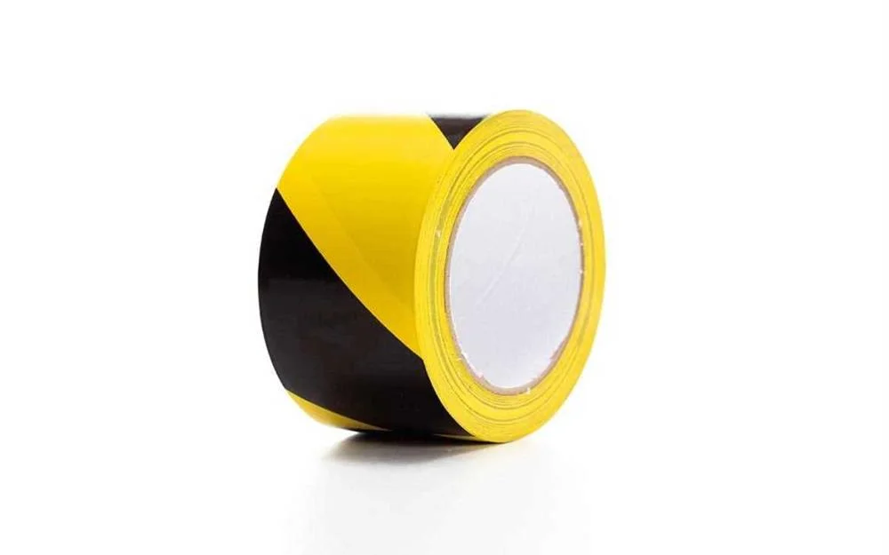 Fita de Marcação em Pvc 5cm X 33m - Preto/Amarelo
