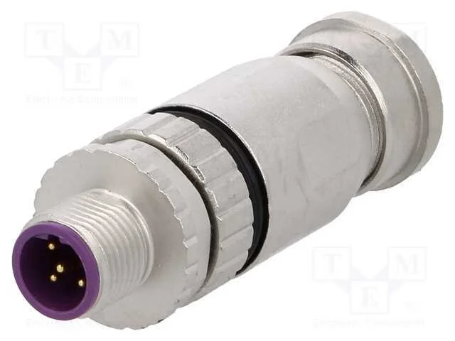 Ficha, M12, Pin: 5, Macho, Código B-Profibus, com Cabo, Ip67, 60v