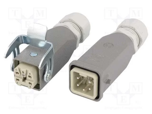 Conector: HDC, macho + f&ecirc;mea, Han Kit, PIN: 5, 4+.