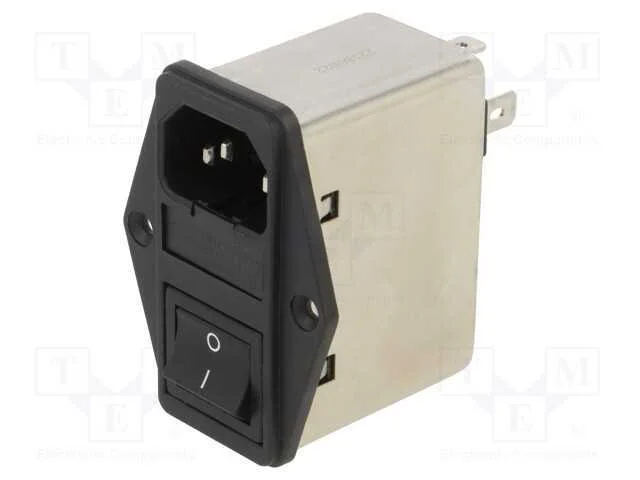 Conector: de alimentação, tomada, macho, 10A, 250.
