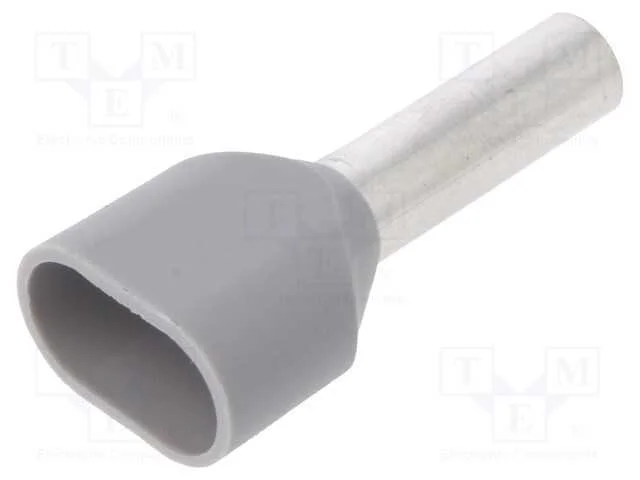 Terminal: rolo, isolada,dupla, 1,5mm2, 12mm, esta.