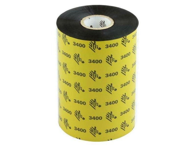Fita Zebra 3400 Cera/Resina de Alto Desempenho 60mm X 450m