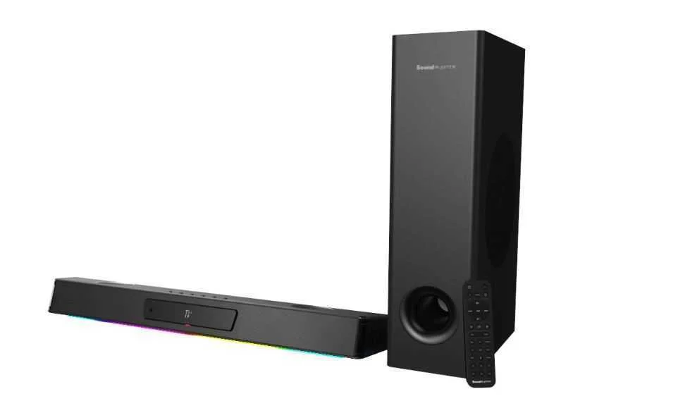 Sistema de áudio criativo Sound Blaster Katana V2.